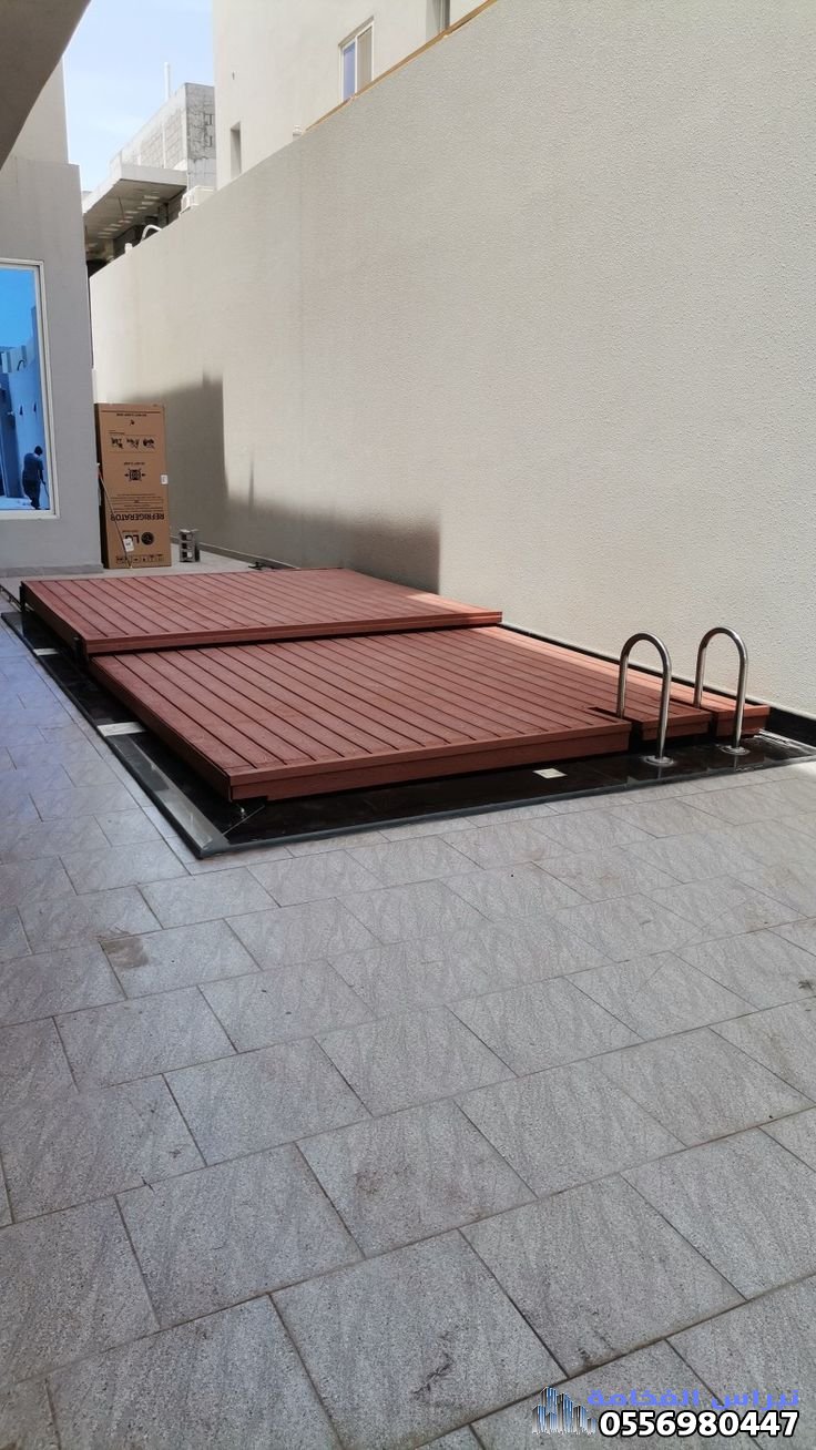 تغطية مسابح بديل الخشب وغطاء المسابح المتحرك بالدمام 